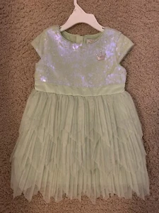 Disney Princess Tiana Dress Size 3T Dress Costume Gently Used Princess And Frog - Picture 1 of 4
