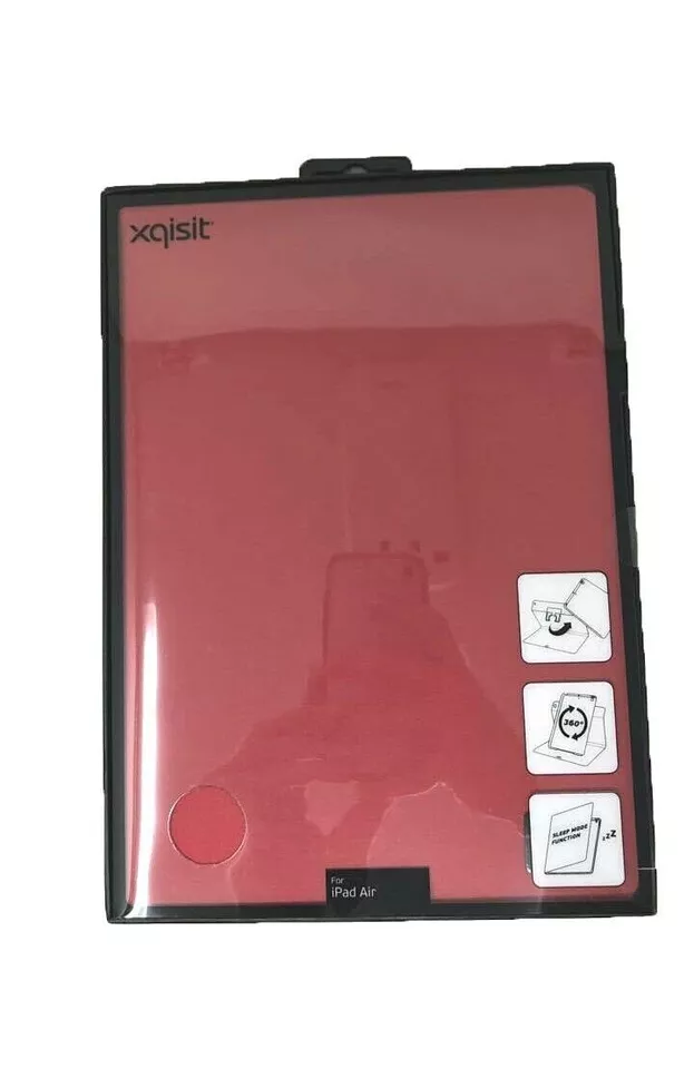 Red Folio Book Case 360 Stand Cover for 9.7 inch Apple iPad 5 Air 1st Gen - Image 1 of 4