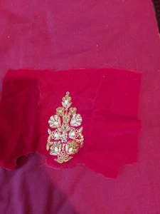 Red Velvet Indian Wedding Lengha with Tags Never Worn - Picture 1 of 12
