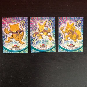 Topps Pokemon Cards non holo black logo Abra, Alakazam, Kadabra EU - Picture 1 of 4
