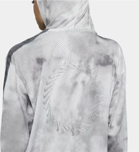 Chaqueta de Pista Nike Para Mujer Pequeña Gris Icon Clash Cremallera Completa Malla De Gran Tamaño Nueva - Imagen 1 de 6