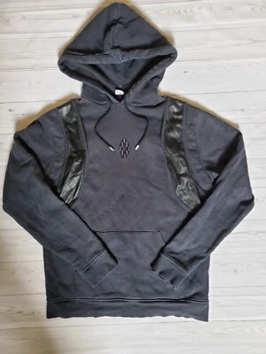连帽衫 Marcelo Burlon County of Milan 带皮革嵌件 尺寸 S — 第 1/4 张图片