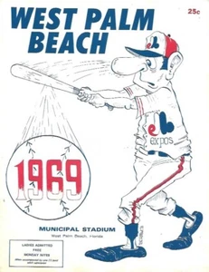 1969 WPB EXPOS vs COCOA BEACH ASTROS MAGAZINE PROGRAM EX-MINT+ - Picture 1 of 1