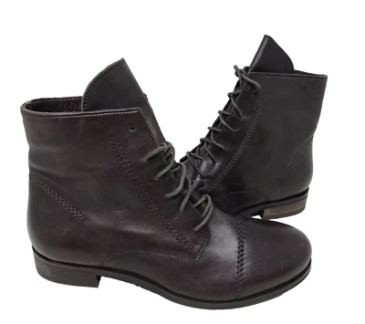 Skechers Women's Mod Lace Up Comfort Combat Boots Chocolate Brown Size:7.5 87i - Image 1 of 4