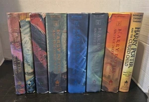 LOT OF 8 HARRY POTTER HARDCOVER BOOKS #1-7 + THE CURSED CHILD - Picture 1 of 18