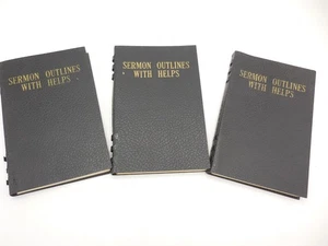 Vintage Sermon Outlines With Helps Volume I, II, III by John C. Jernigan - Picture 1 of 6