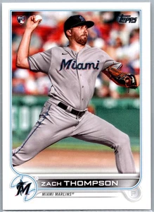 2022 Topps #227 Zach Thompson Miami Marlins - Imagen 1 de 2