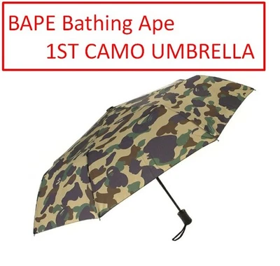 BAPE Bathing Ape 1st SOMBRILLA CAMUFLAJE M Plegable Un Toque Tipo Botón  Foto 1 de 4