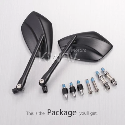 Rétroviseurs convex noir PalmII 10mm pour Aprilia Buell Ducati - Photo 1/4