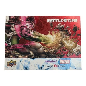 2024 Upper Deck Women of Marvel Rogue vs. Bastion Battle Time BT-4 Red Lt FX - Picture 1 of 10
