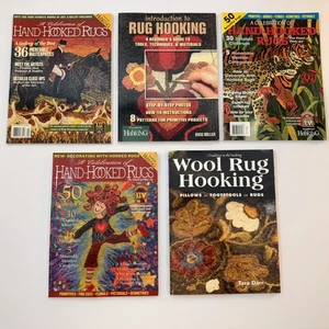 Lot of 5 Rug Hooking Books and Magazines Collection - Picture 1 of 7