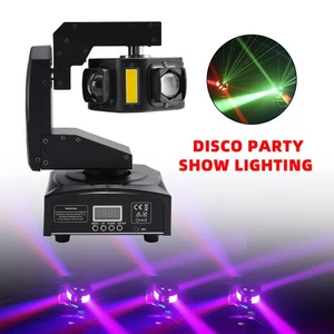 🎉6LED Moving Head Light 3-Axis Beam Stage DMX Spot Disco Party Show Lighting - Picture 1 of 11