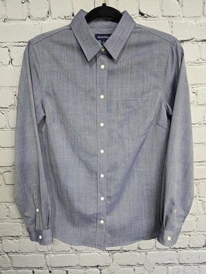 Wool & Prince Mens Small Button Down Shirt Blue 100% Wool Classic Preppy Capsule - Image 1 of 4