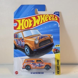 2025 Hot Wheels Orange 67 Austin Mini Van HW Art Cars #169 - Picture 1 of 2