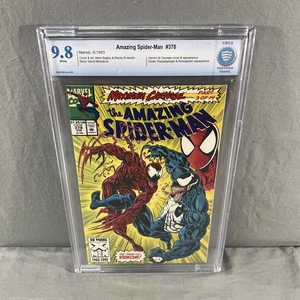 Amazing Spider-Man 378 (Marvel 1993) CBCS 9.8 White Pages!! Carnage Venom - Picture 1 of 4