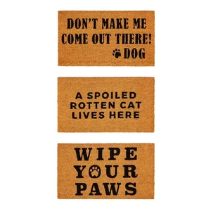 Pet Sentiment Coir Mat - Picture 1 of 5