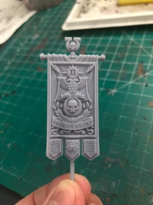 Warhammer 40k Marines Espaciales Ultramarines 2ª Compañía Banner Foto 1 de 2