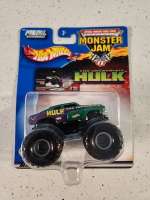 Hot Wheels Monster Jam 2002 1:64 - The Incredible Hulk #36 nuevo sellado Foto 1 de 2