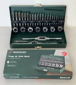 32 Piece Tap and Die Set in a Practical Storage Box - Parkside - Picture 1 of 10
