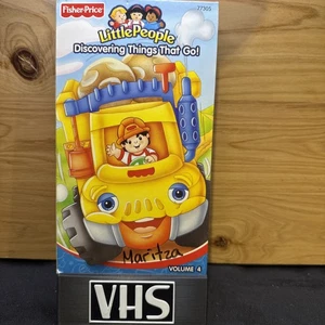 Little People VHS Fisher Price 2002 Discovering Things That Go! Volume 4  - Picture 1 of 3