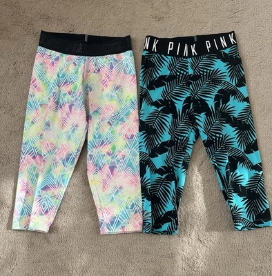 Victoria’s Secret Rosa Ultimate Capri Leggings Paquete S Foto 1 de 4