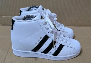 NUEVAS ZAPATILLAS ADIDAS SUPERSTAR UP WEDGE TALLA UK 6 BLANCO Y NEGRO RARAS COMO NUEVAS - Imagen 1 de 9