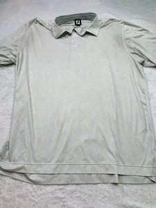 FootJoy Polo Shirt Mens Size Xl Performance Stretch Golf Floral Daisy AOP - Picture 1 of 8