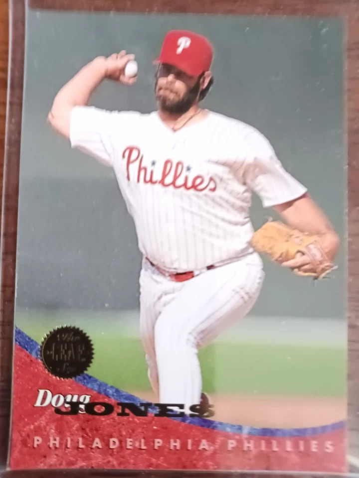 DOUG JONES PHILADELPHIA PHILLIES 1994 LEAF BY DONRUSS BASEBALL CARD #377 - Image 1 of 1