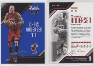 2015-16 Panini Totally Certified Mirror Blue /99 Chris Andersen #70