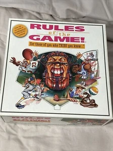 Rules of the Game 1995 Sports Trivia Board Game Major League Sports Complete - Picture 1 of 6