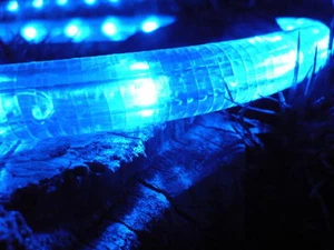 150-Feet, Blue, 120V 2-Wire 1/2-Inch LED Rope Light, 1.0-Inch LED Spacing - Picture 1 of 6