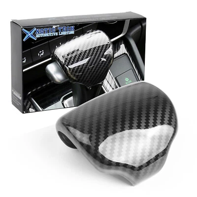 黑色碳纤维纹理齿轮变速器头套适用于本田 CR-V 2017-2022 — 第 1/4 张图片