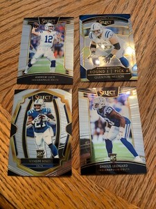 Hines , Luck , Leonard, And Nelson , Indianapolis Colts, 2018 Panini Select
