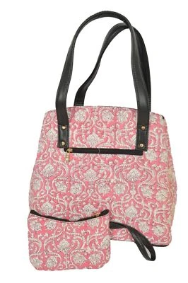 Designer Modisch Leder Recherche Blumenmuster Damen Schultertasche Set Mit 2 - Bild 1 von 4