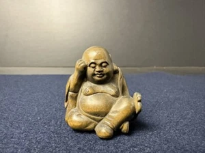 Estatua japonesa hecha a mano de madera Netsuke de colección diseño de Buda Netuke Envío gratuito - Imagen 1 de 9