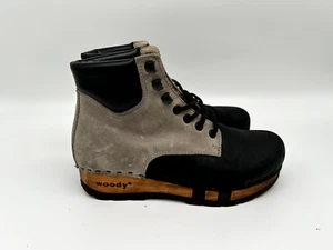 Woody Mona Tabacco Damen Stiefel Grau EUR 37 - Picture 1 of 3