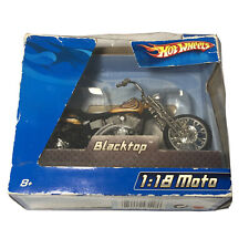 2005 Hot Wheels Blacktop Chopper Police Motorcycle 1 18