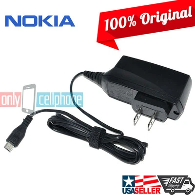 Cargador doméstico micro-USB Nokia OEM para Lumia 520 620 630 635 925 1020 1320 1520 Foto 1 de 3