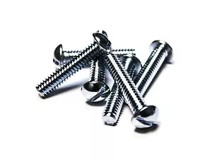 (250) 1/4 x1-1/2" Machine Screws - Round Head (Slotted) - Zinc - Picture 1 of 1