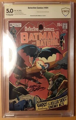 DETECTIVE COMICS #404 CBCS 5.0 SS Signed Neal Adams 1970 DC Batman Enemy Ace - Image 1 of 4