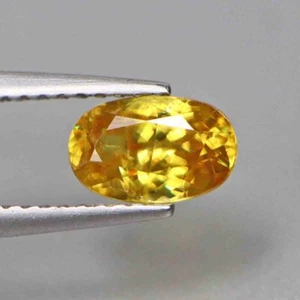 1.06 Cts Natural Sphene Cushion Greenish Yellow Loose Gemstone - Picture 1 of 5
