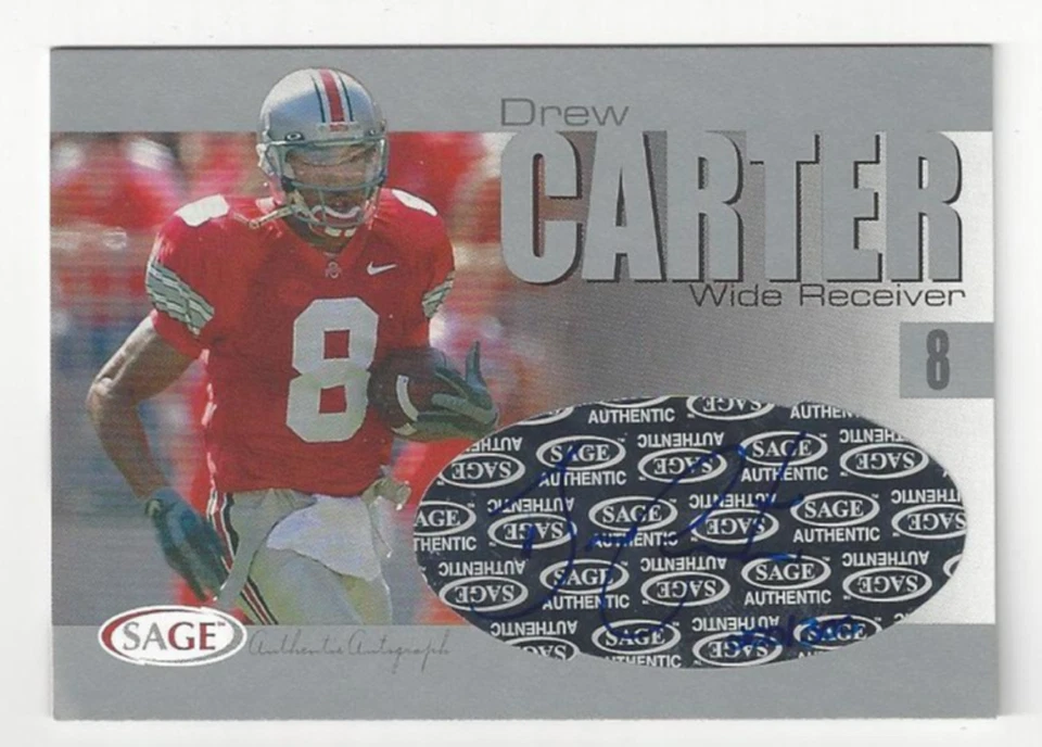 2004 Sage Autograph Silver - Drew Carter - #A4 - Image 1 of 1