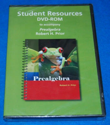 Student Resources Prealgebra w/Robert H. Prior DVD's (2), New & Factory Sealed - Image 1 of 2