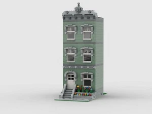 Lego City House 1 Modular Instructions Custom City Town Building Design MOC - Picture 1 of 2