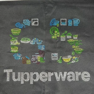Tupperware Consultant Tablecloth 65th Anniversary 60 X 102” For 6’ Table Jeweled - Picture 1 of 9