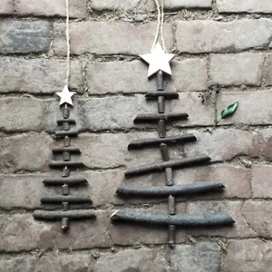 Rustic Twig Christmas Tree Large/Small East of India - Picture 1 of 4