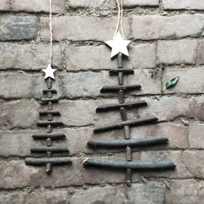 Rustic Twig Christmas Tree Large/Small East of India - Image 1 of 4