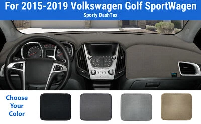 Dashboard Dash Mat Cover for 2015-2019 Volkswagen Golf SportWagen (DashTex) - Image 1 of 4