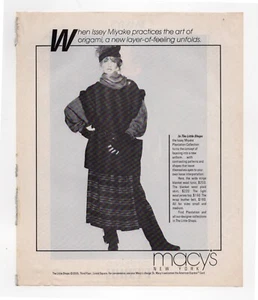 vintage 1980s magazine print ad Macy's NY women's fashion beautiful lady - Picture 1 of 1