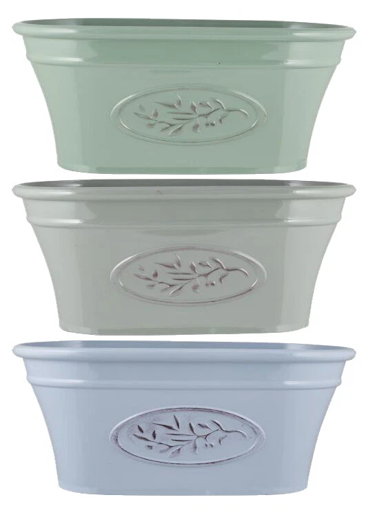 Decorative Trough Planter Long Plastic Plant Pot Garden Window Herb Flower Box - Image 1 of 1